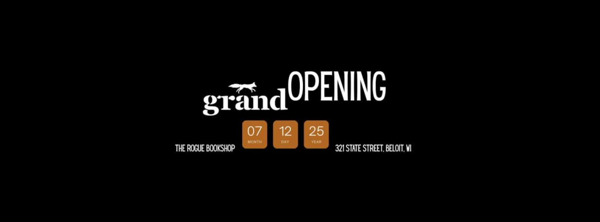 The Rogue Bookshop’s Grand Opening Celebration