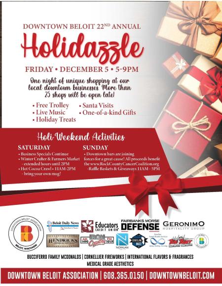 Downtown Beloit Holiday holidazzel 2025